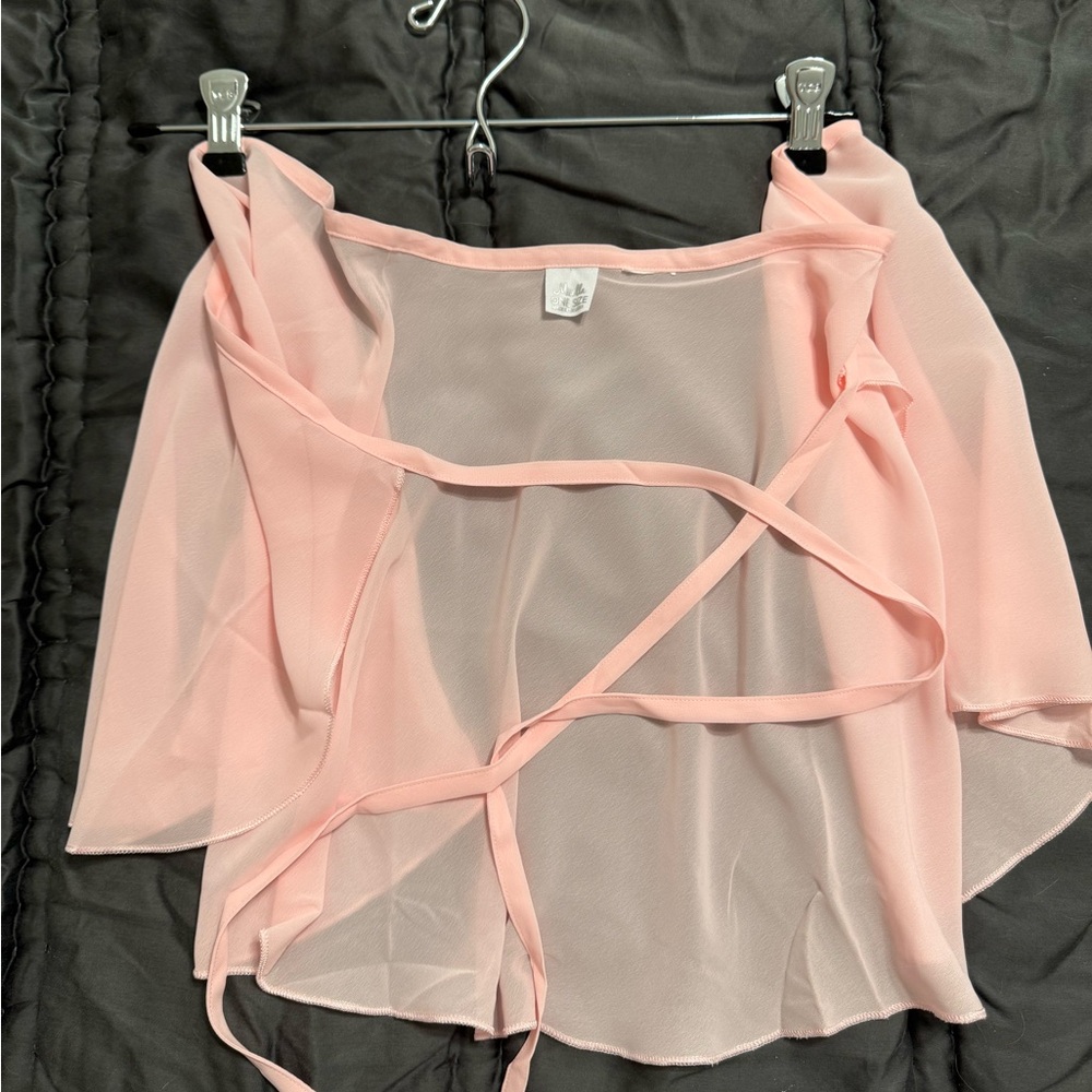 Mirella pink baller wrap skirt